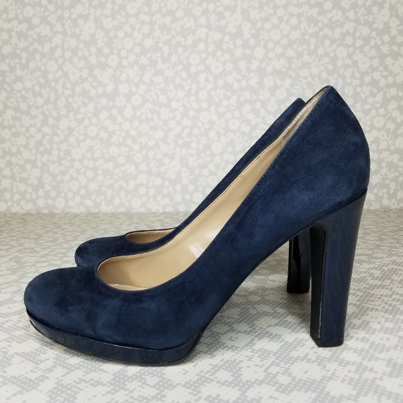 franco sarto navy blue pumps